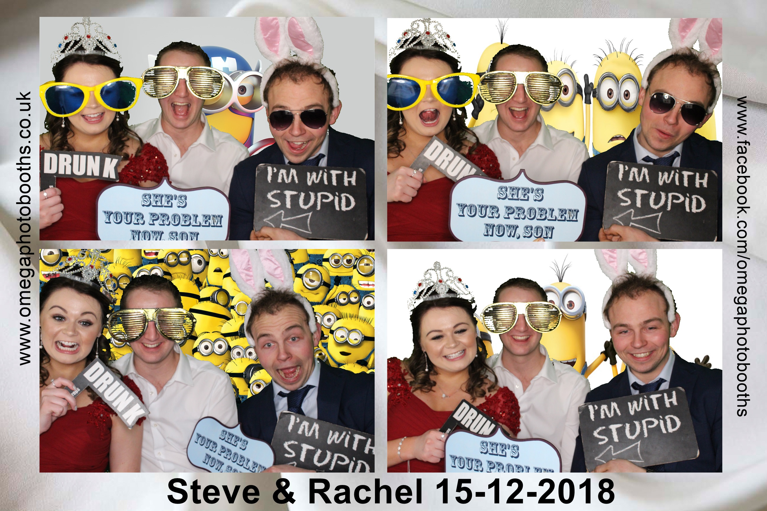 Steve and Rachel's Wedding | View more photos from the event at gallery.omegaphotobooths.co.uk/u/Omega-Photobooths/Steve-and-Rachels-Wedding